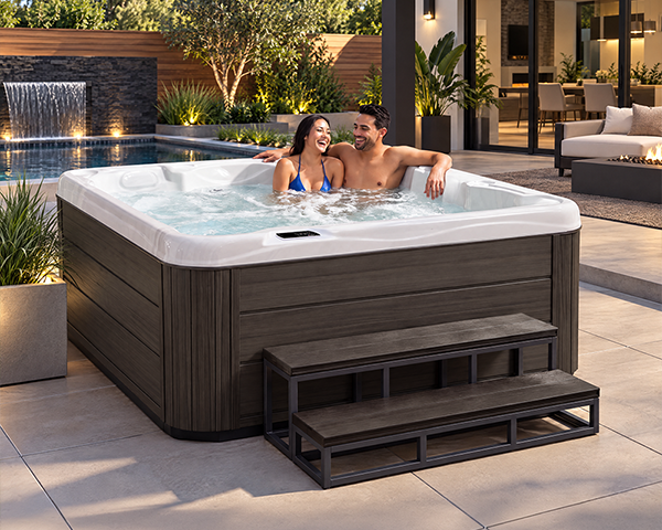 Hot tub for a vacation rental backyard